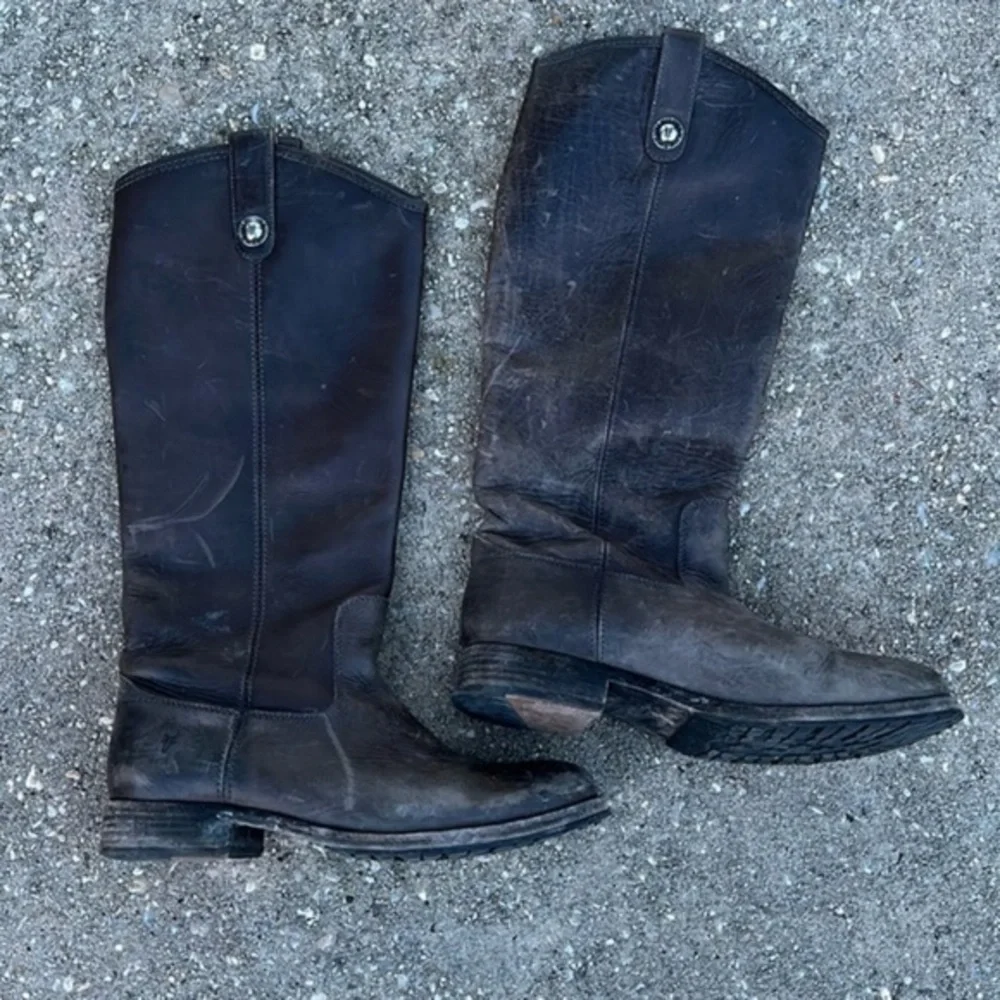 Frye Melissa Knee High Leather Boots size 40